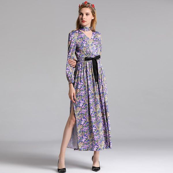 casual dresses verdejuliay runway autumn dress women 2021 winter fashion vintage flower v-neck print belt split long elegant vestidos, Black;gray
casual dresses verdejuliay runway autumn dress women 2021 winter fashion vintage flower v-neck print belt split long elegant vestidos, Black;gray