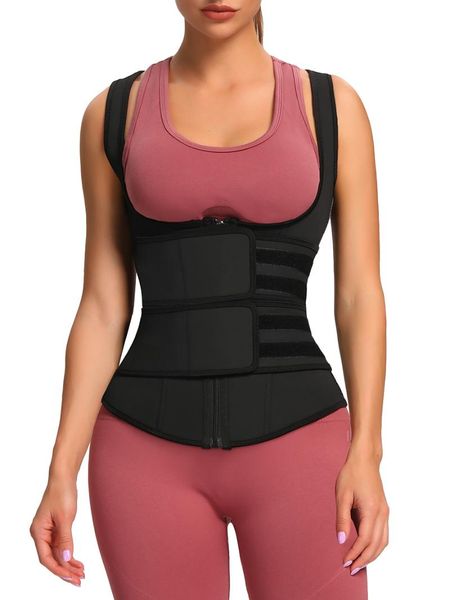 women's shapers corset secret latex waist trainer double belt vest 7 steel bones slimming body shaper tummy control sports women fajas, Black;white
women's shapers corset secret latex waist trainer double belt vest 7 steel bones slimming body shaper tummy control sports women fajas, Black;white