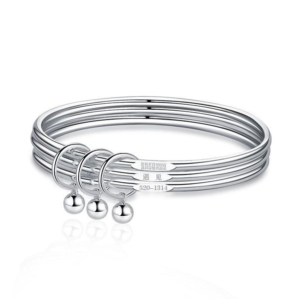 bangle sansei iii ethnic vintage simple silvery three-ring bells bracelets for girl women valentine's day fashion trend gift jewelry, Black
bangle sansei iii ethnic vintage simple silvery three-ring bells bracelets for girl women valentine's day fashion trend gift jewelry, Black