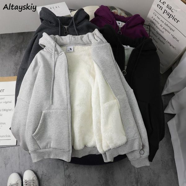 women's hoodies & sweatshirts with hat women thicker winter warm soft simple basic zip-up teens outerwear hoodie korean trendy ladies c, Black
women's hoodies & sweatshirts with hat women thicker winter warm soft simple basic zip-up teens outerwear hoodie korean trendy ladies c, Black