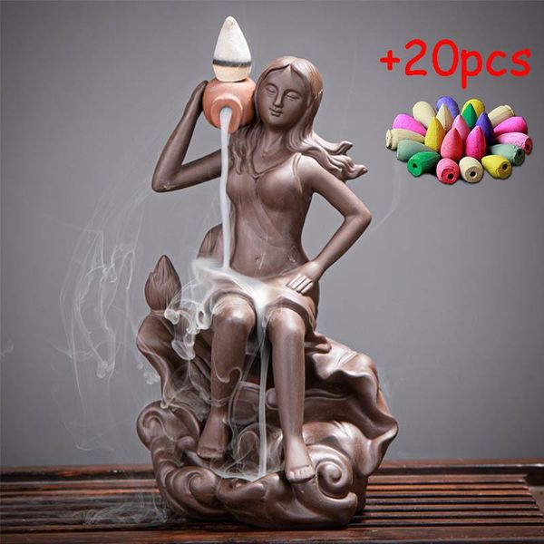 ladies zisha backflow incense burner ceramic crafts decoration supply tea ceremony aroma large household fragrance lamps
ladies zisha backflow incense burner ceramic crafts decoration supply tea ceremony aroma large household fragrance lamps