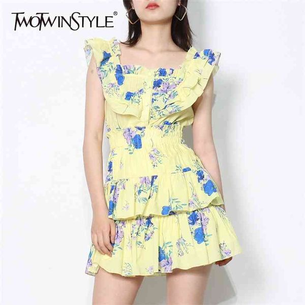 print hit color summer dress for women square collar short sleeve high waist patchwork ruffle dresses female 210520, Black;gray
print hit color summer dress for women square collar short sleeve high waist patchwork ruffle dresses female 210520, Black;gray