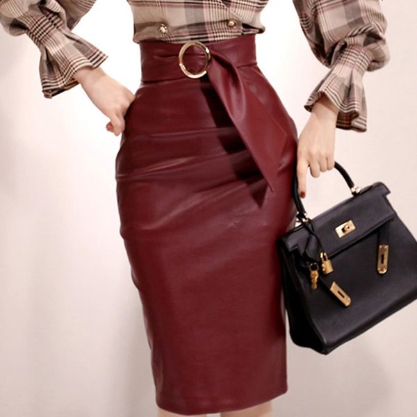 skirts spring high waist belted women pu office ladies sashes bodycon female pencil skirts faux leather jtf6, Black
skirts spring high waist belted women pu office ladies sashes bodycon female pencil skirts faux leather jtf6, Black