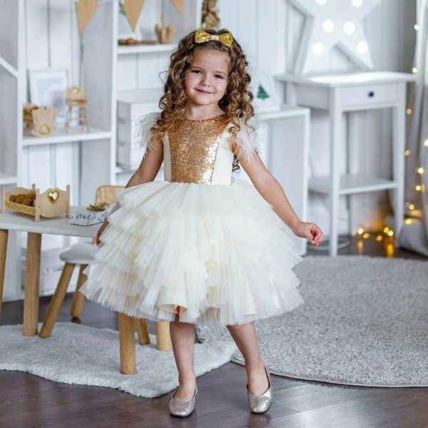 girl's dresses ivory tiered aline toddler flower girl feather sequin princess communion birthday pageant robe de demoiselle, Red;yellow
girl's dresses ivory tiered aline toddler flower girl feather sequin princess communion birthday pageant robe de demoiselle, Red;yellow