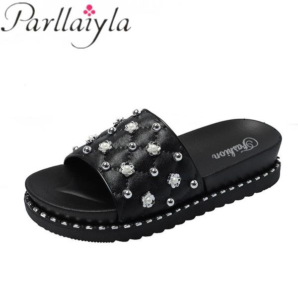 slippers 2021 summer flat women's comfortable sandals flip flops woman rivet ladies soft soled shoes smaller one yard heel 3cm, Black
slippers 2021 summer flat women's comfortable sandals flip flops woman rivet ladies soft soled shoes smaller one yard heel 3cm, Black