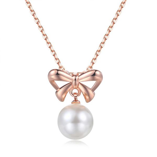 elegant rose gold bow pearl pendant necklace charming women wedding engagement choker accessories romantic jewelry girl gift necklaces, Silver
elegant rose gold bow pearl pendant necklace charming women wedding engagement choker accessories romantic jewelry girl gift necklaces, Silver