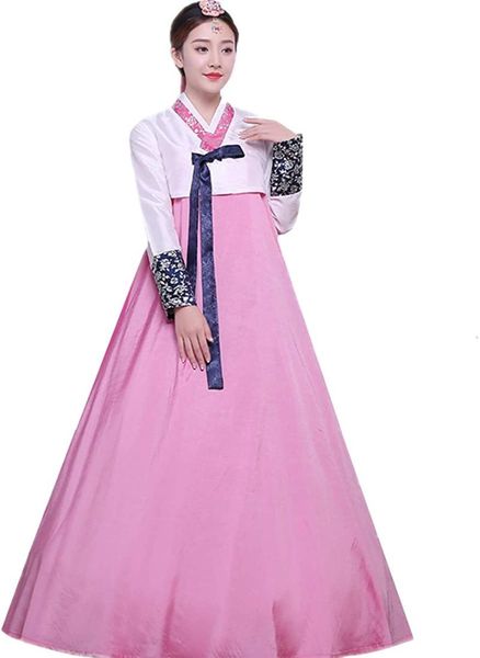 ethnic clothing women korean traditional long sleeve hanboks dancing dress cosplay costume, Red
ethnic clothing women korean traditional long sleeve hanboks dancing dress cosplay costume, Red