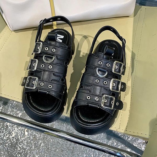 sandals women 2021 summer net red outdoor beach open toe hollow rivet platform thick sole female fashion roman shoes, Black
sandals women 2021 summer net red outdoor beach open toe hollow rivet platform thick sole female fashion roman shoes, Black