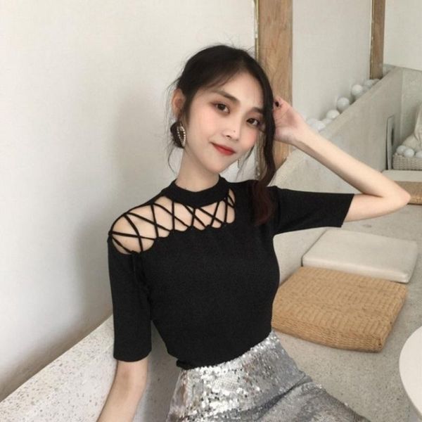 women's t-shirt hollow out knitting tshirt ladies korean pullovers girls sweater slim tee streetwear 2021 women fashion clothing, White
women's t-shirt hollow out knitting tshirt ladies korean pullovers girls sweater slim tee streetwear 2021 women fashion clothing, White