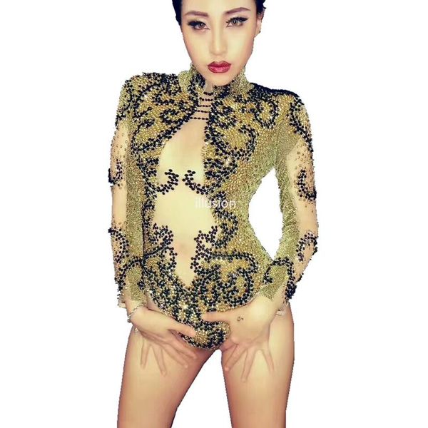 women's jumpsuits & rompers golden stones mesh bodysuit evening party wear rhinestone jumpsuit costume prom overalls birthday celebrate, Black;white
women's jumpsuits & rompers golden stones mesh bodysuit evening party wear rhinestone jumpsuit costume prom overalls birthday celebrate, Black;white