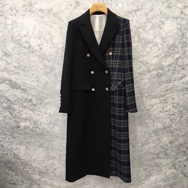 suit korean autumn blazer mujer casual chess black patchwork blutbag ladies retro trespassate long jacket f1450 vq81, White;black
suit korean autumn blazer mujer casual chess black patchwork blutbag ladies retro trespassate long jacket f1450 vq81, White;black