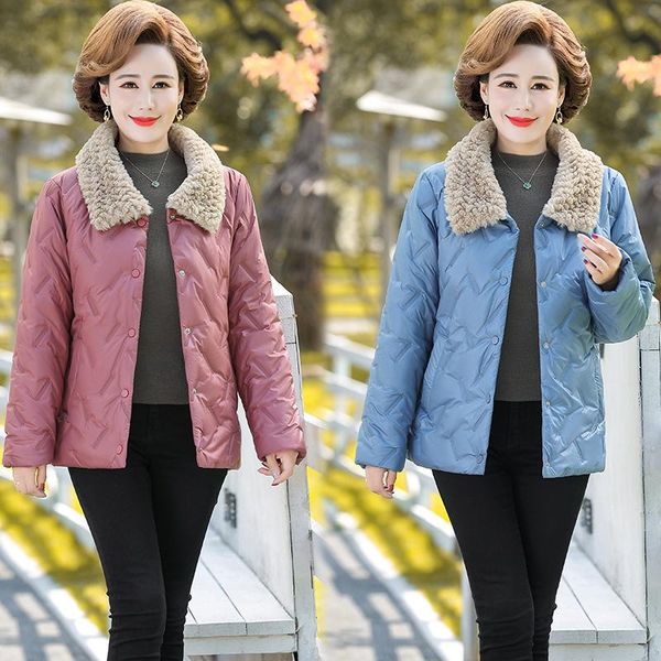 women's down & parkas winter thicken woolen collar short padded women elegant puffer jacket middle old aged warm outwear plus size, Black
women's down & parkas winter thicken woolen collar short padded women elegant puffer jacket middle old aged warm outwear plus size, Black