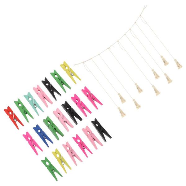 party decoration 1 set of wooden clips po wall decorative with woolen yarn (assorted color)
party decoration 1 set of wooden clips po wall decorative with woolen yarn (assorted color)