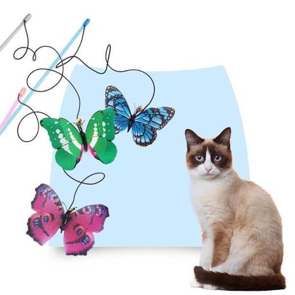 cat toys 1pc interactive toy stick butterfly bell wand plastic artificial colorful teaser pet supplies
cat toys 1pc interactive toy stick butterfly bell wand plastic artificial colorful teaser pet supplies