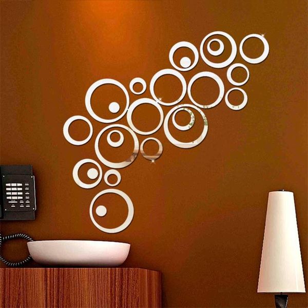 wall stickers 24 pcs/set 3d diy circles sticker crystal mural decal acrylic mirror for home decor living room decoration
wall stickers 24 pcs/set 3d diy circles sticker crystal mural decal acrylic mirror for home decor living room decoration