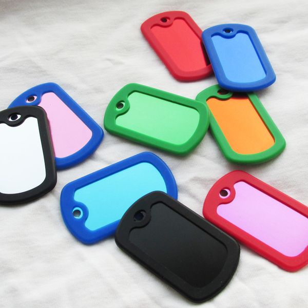 silencer, 100sets/lot 50*29mm military tags + rubber fashion men pendants blank army dog tags wholesale
silencer, 100sets/lot 50*29mm military tags + rubber fashion men pendants blank army dog tags wholesale