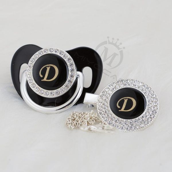 pacifiers# miyocar unique name initials black letter d lovely bling pacifier and clip set bpa dummy design ld-b
pacifiers# miyocar unique name initials black letter d lovely bling pacifier and clip set bpa dummy design ld-b