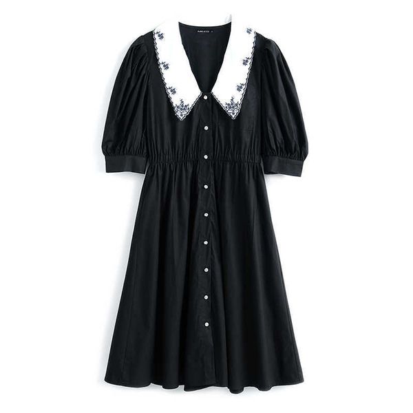 perhaps u women black embroidery peter pan collar puff short sleeve double-breasted empire a-line mini dress summer d2647 210529, Black;gray
perhaps u women black embroidery peter pan collar puff short sleeve double-breasted empire a-line mini dress summer d2647 210529, Black;gray