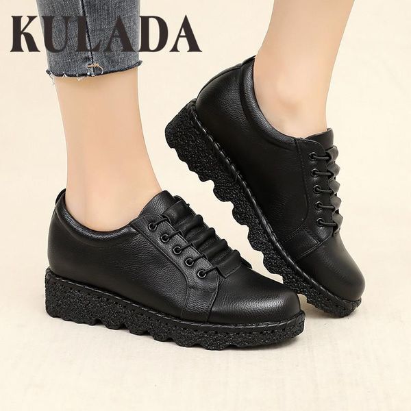 dress shoes kulada platform wedge single casual women non-slip fashion pu leather spring autumn comfortable for, Black
dress shoes kulada platform wedge single casual women non-slip fashion pu leather spring autumn comfortable for, Black