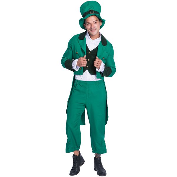 mascot doll costume man green suit hat jacket pants st. patricks day role play outfit halloween costumes irish carnival party dress up suit, Red;yellow
mascot doll costume man green suit hat jacket pants st. patricks day role play outfit halloween costumes irish carnival party dress up suit, Red;yellow