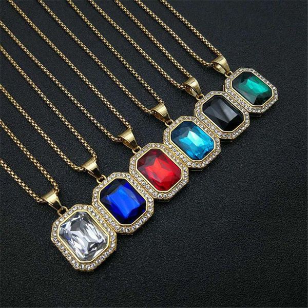 iced out bling square pendants with chain stainless steel rhinestone ip gold color men's hip hop street jewelry drop pendant necklaces, Silver
iced out bling square pendants with chain stainless steel rhinestone ip gold color men's hip hop street jewelry drop pendant necklaces, Silver