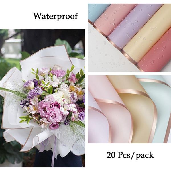other arts and crafts 20 pcs/pack solid color golden frame waterproof mist paper flower bouquet packaging diy gift wrapping material florist
other arts and crafts 20 pcs/pack solid color golden frame waterproof mist paper flower bouquet packaging diy gift wrapping material florist