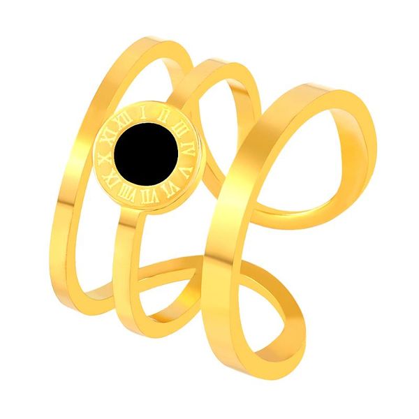 cluster rings stainless steel gold color for women roman number creative temperament personality fashion female brand jewelry, Golden;silver
cluster rings stainless steel gold color for women roman number creative temperament personality fashion female brand jewelry, Golden;silver