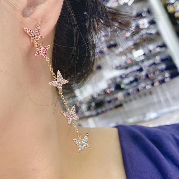 dangle & chandelier luxury butterfly tassels drop earring full mirco paved cubic zirconia women engagenet wedding fashion jewelry e7951, Silver
dangle & chandelier luxury butterfly tassels drop earring full mirco paved cubic zirconia women engagenet wedding fashion jewelry e7951, Silver