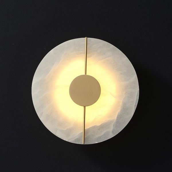 wall lamp 7w led sconce marble creative decorative copper light luxury living room bra bedside bedroom el aisle lighting 
wall lamp 7w led sconce marble creative decorative copper light luxury living room bra bedside bedroom el aisle lighting