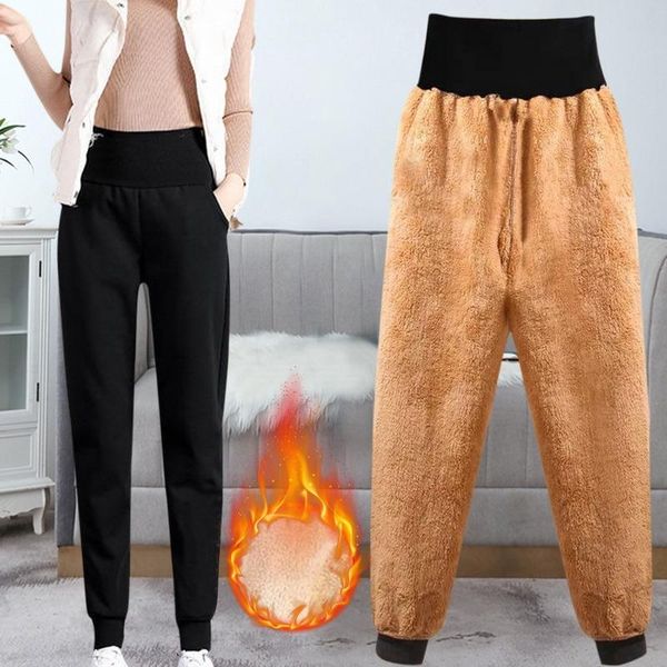 women's leggings slim women pant winter lambskin cashmere pants warm female casual harem lined fleece trousers autumn sweatpants, Black
women's leggings slim women pant winter lambskin cashmere pants warm female casual harem lined fleece trousers autumn sweatpants, Black