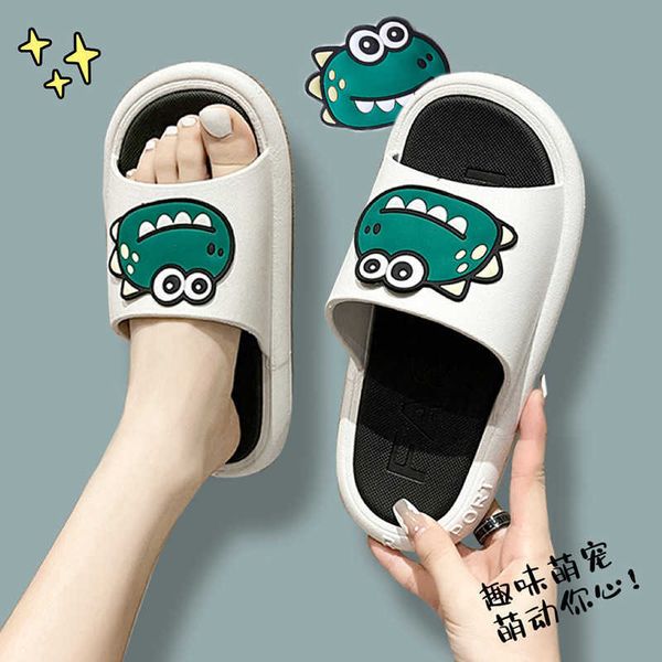 new slippers female summer one-piece cute cartoon dinosaur boys and girls' one-way slippers and parent-child sandals h0827, Black
new slippers female summer one-piece cute cartoon dinosaur boys and girls' one-way slippers and parent-child sandals h0827, Black