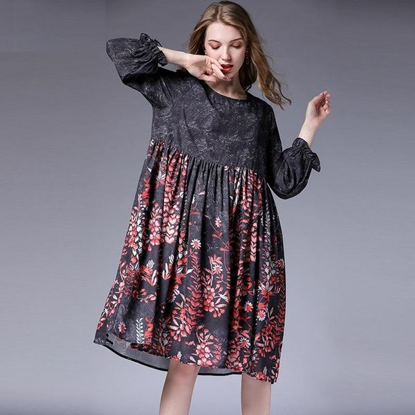 casual dresses autumn flower print long sleeve loose dress plus size women 2021 spring floral femme large 5xl, Black;gray
casual dresses autumn flower print long sleeve loose dress plus size women 2021 spring floral femme large 5xl, Black;gray