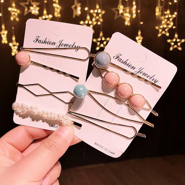 hair clips & barrettes 4pcs/set korea metal colorful beads hairclip imitation pearl hairpins women irregular geometric styling accessories m, Golden;silver
hair clips & barrettes 4pcs/set korea metal colorful beads hairclip imitation pearl hairpins women irregular geometric styling accessories m, Golden;silver