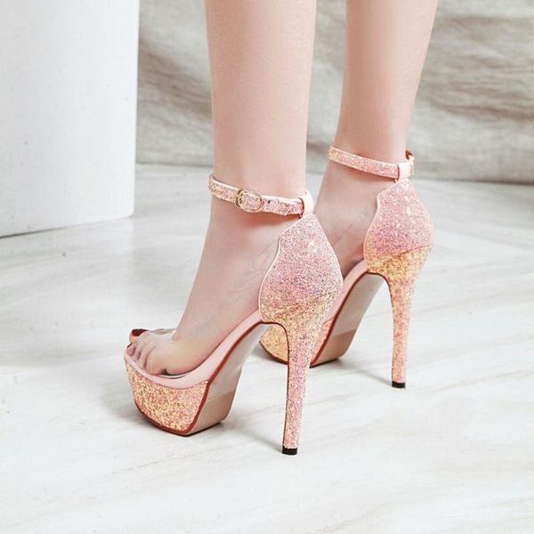 womens open toe sequins stitching clear transparent bling platform stilettos high 5.3" heel shoes pumps sandals plus size dress, Black
womens open toe sequins stitching clear transparent bling platform stilettos high 5.3" heel shoes pumps sandals plus size dress, Black