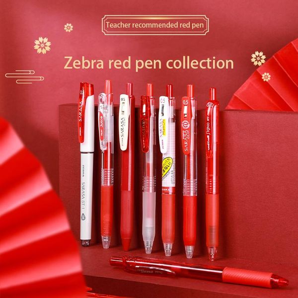 gel pens japan zebra red pen series japanese push-type jj15 quick-drying large-capacity office and school supplies
gel pens japan zebra red pen series japanese push-type jj15 quick-drying large-capacity office and school supplies