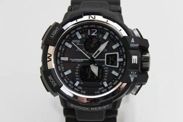 wristwatches brand gwa 1000 men's sport students watch quartz men led digital waterproof clocks multi-function women's dual displa, Slivery;brown
wristwatches brand gwa 1000 men's sport students watch quartz men led digital waterproof clocks multi-function women's dual displa, Slivery;brown