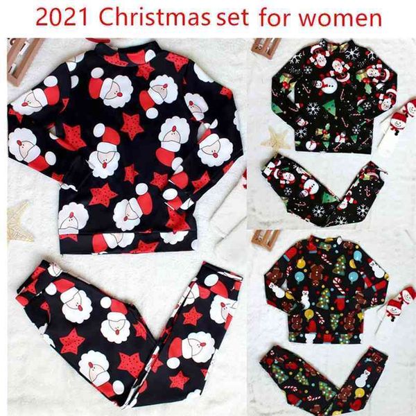 santa claus print christmas tree 2 pieces set long sleeve o neck t-shirt & skinny pant two piece women suit pajamas 210520, White
santa claus print christmas tree 2 pieces set long sleeve o neck t-shirt & skinny pant two piece women suit pajamas 210520, White