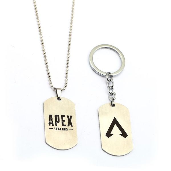 keychains game apex legends key chain stainless steel metal pendant necklace beads choker keychain jewelry for mens, Silver
keychains game apex legends key chain stainless steel metal pendant necklace beads choker keychain jewelry for mens, Silver