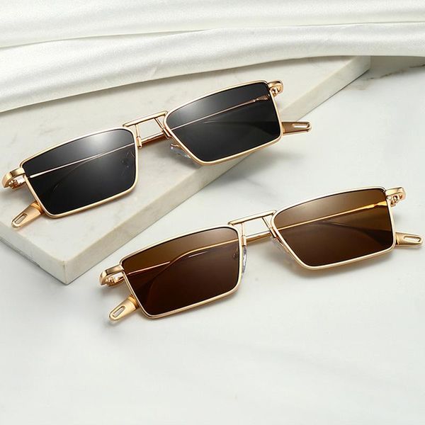 sunglasses fashion small rectangle punk women men metal vintage sun glasses shades uv400 black eyewear, White;black
sunglasses fashion small rectangle punk women men metal vintage sun glasses shades uv400 black eyewear, White;black