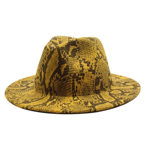 wide brim hats fall winter fedora for women men snake pattern jazz flat panama formal cap wool felt trilby hat sombrero, Blue;gray
wide brim hats fall winter fedora for women men snake pattern jazz flat panama formal cap wool felt trilby hat sombrero, Blue;gray