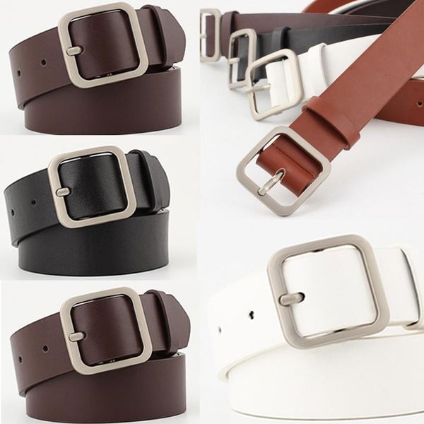 belts women fashion leather waist belt classic square metal buckle solid color waistband wide black white dark brown, Black;brown
belts women fashion leather waist belt classic square metal buckle solid color waistband wide black white dark brown, Black;brown
