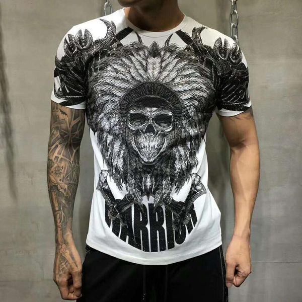 men's t-shirts pp bag packagingbrand clothing men summer t shirt fashion casual tshirts rhinestone indians printed breathable t-shirt, White;black
men's t-shirts pp bag packagingbrand clothing men summer t shirt fashion casual tshirts rhinestone indians printed breathable t-shirt, White;black