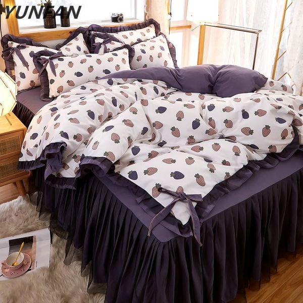 bedding sets purple full king bedspread wedding princess duvet cover set pillowcase girls lace bed skirt luxury bedclothes
bedding sets purple full king bedspread wedding princess duvet cover set pillowcase girls lace bed skirt luxury bedclothes