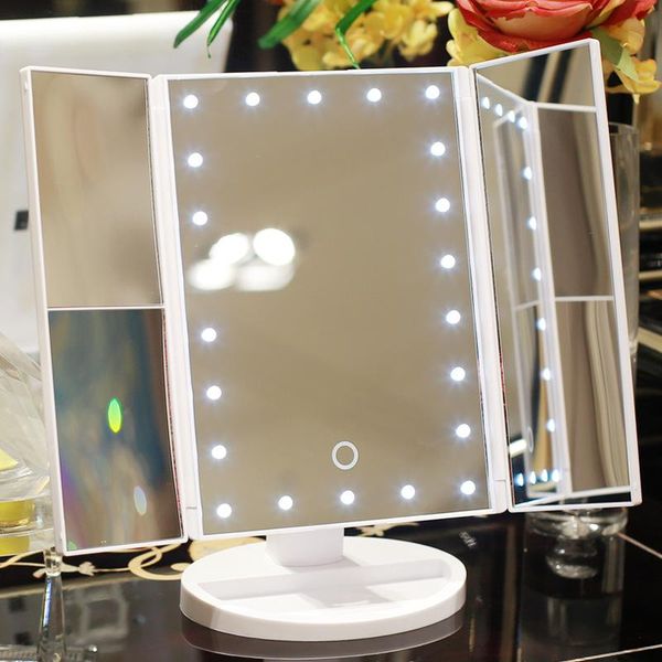makeup mirror 22 vanity light magnifying 3 floding countertouch screen cosmetic 10x magnifier small beauty mirrors
makeup mirror 22 vanity light magnifying 3 floding countertouch screen cosmetic 10x magnifier small beauty mirrors