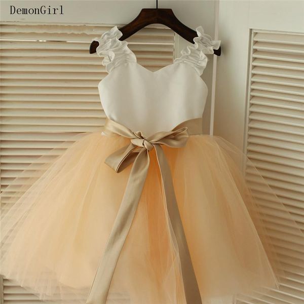 girl's dresses champagne tulle knee length kids clothes 2021 custom little princess birthday gowns christmas year wear, Red;yellow
girl's dresses champagne tulle knee length kids clothes 2021 custom little princess birthday gowns christmas year wear, Red;yellow