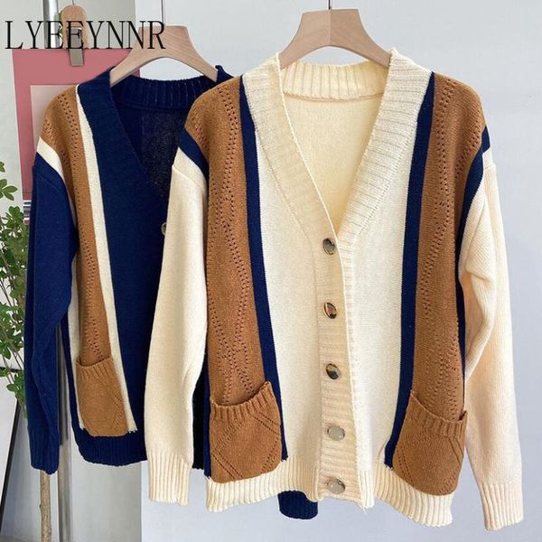 women's knits & tees lyeeynnr korean fashion sweater women contrast color v neck striped cardigan elegant all-match knitted arrival 20, White
women's knits & tees lyeeynnr korean fashion sweater women contrast color v neck striped cardigan elegant all-match knitted arrival 20, White