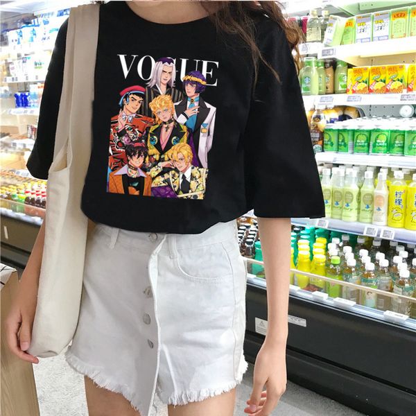 women's t-shirt new arrive designer t-shirt vogue jojo cartoon harajuku trend printing women's t shirt o-neck loose hiphop t-shir, White
women's t-shirt new arrive designer t-shirt vogue jojo cartoon harajuku trend printing women's t shirt o-neck loose hiphop t-shir, White