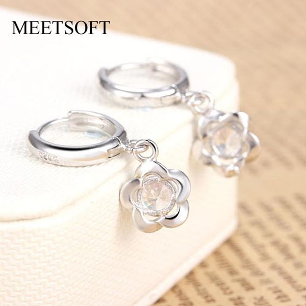 hoop & huggie meetsoft trendy 925 sterling silver flower zircon teassl earrings for women party fine jewelry accessory wholesale, Golden;silver
hoop & huggie meetsoft trendy 925 sterling silver flower zircon teassl earrings for women party fine jewelry accessory wholesale, Golden;silver