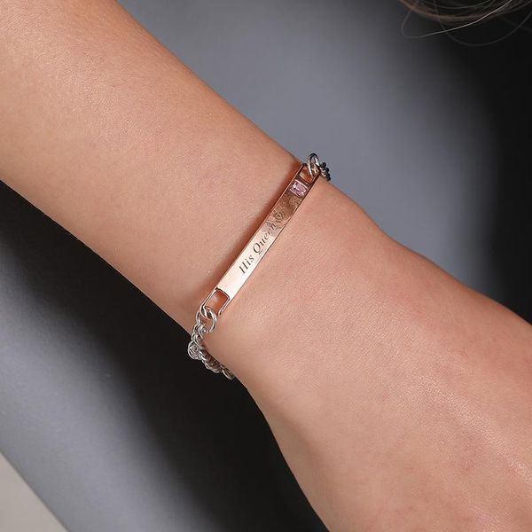 charm bracelets hongye valentina's day alloy bracelet chain for lovers his beauty her beast letter carved female romantic wrist jewelry, Golden;silver
charm bracelets hongye valentina's day alloy bracelet chain for lovers his beauty her beast letter carved female romantic wrist jewelry, Golden;silver