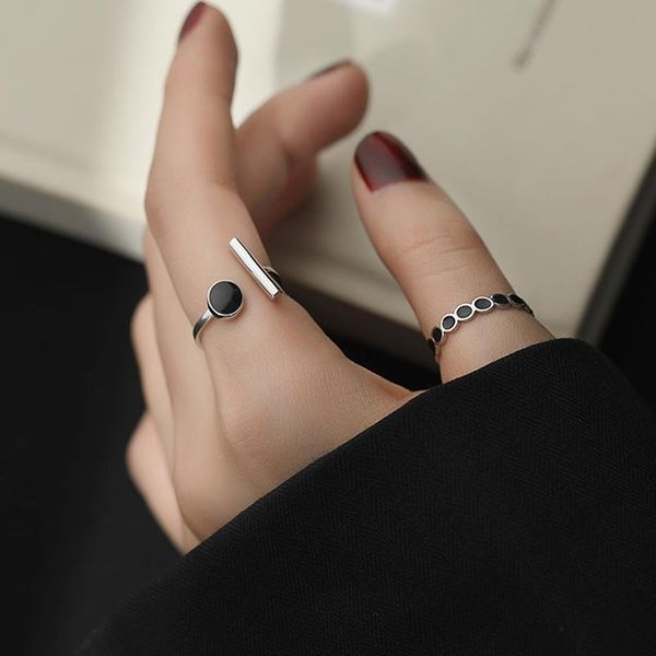cluster rings simplicity fashion korean black round geometric opening adjustable ring ms exquisite jewelry gift accessories, Golden;silver
cluster rings simplicity fashion korean black round geometric opening adjustable ring ms exquisite jewelry gift accessories, Golden;silver